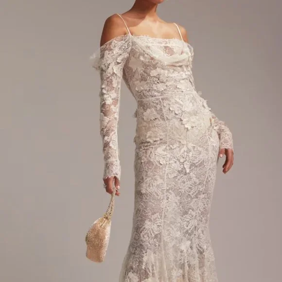 New ASOS wedding dress FREE EARRINGS - Picture 7 of 16